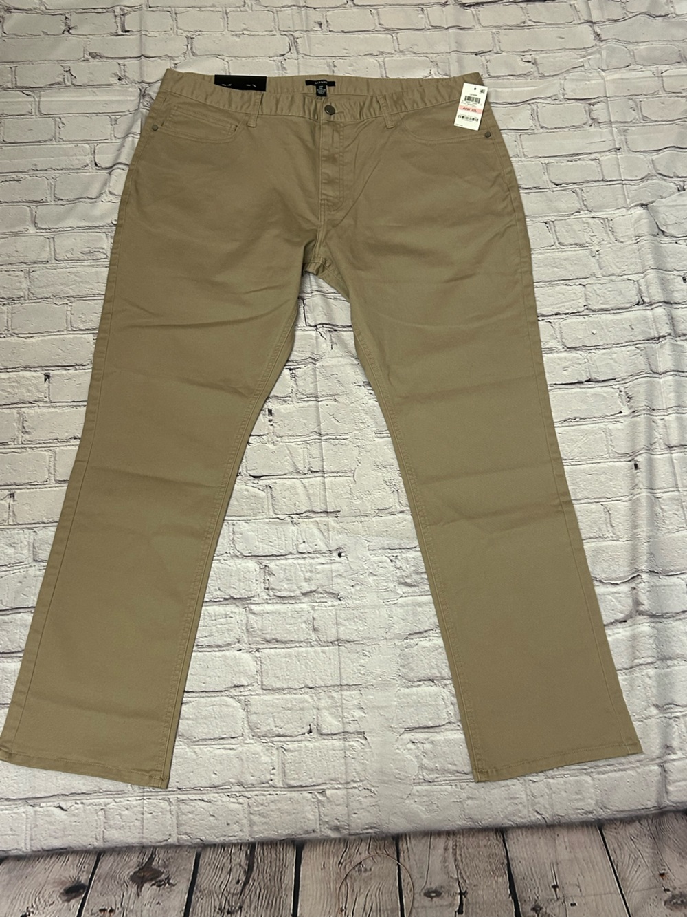 Alfani Men's Khaki/Tan Stretch Chinos